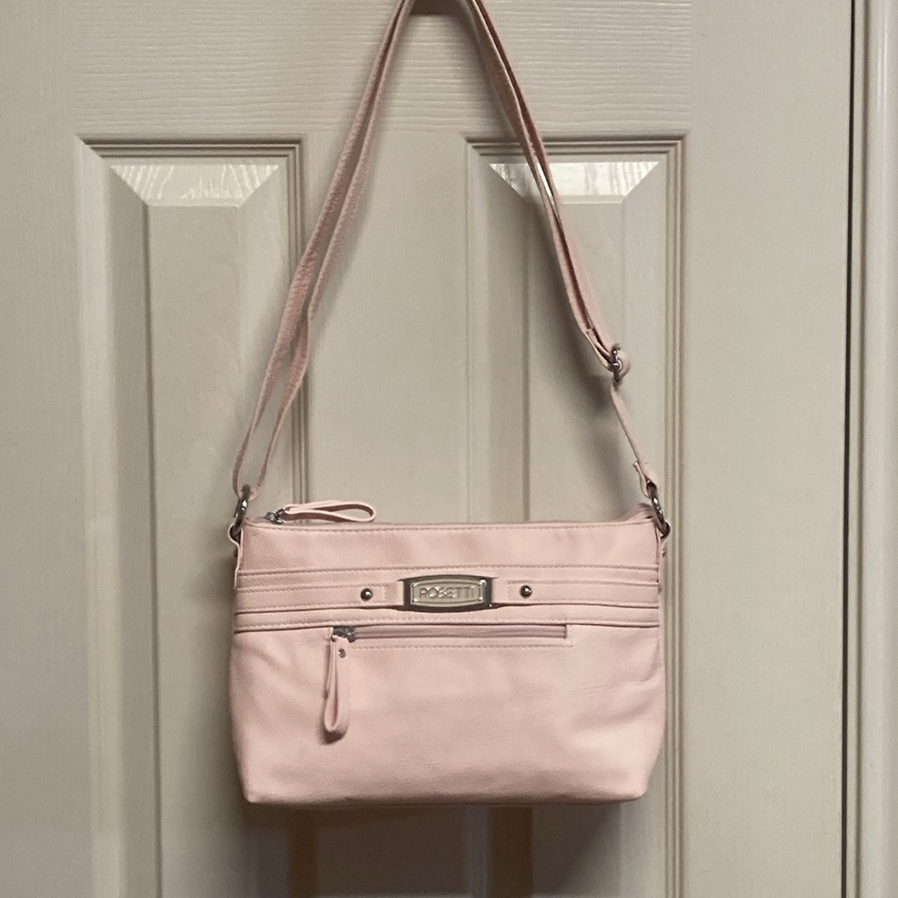 Rosetti Adjustable Crossbody Shoulder Bag in Pastel Pink